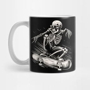 Skeleton Playing Skateboard Mug